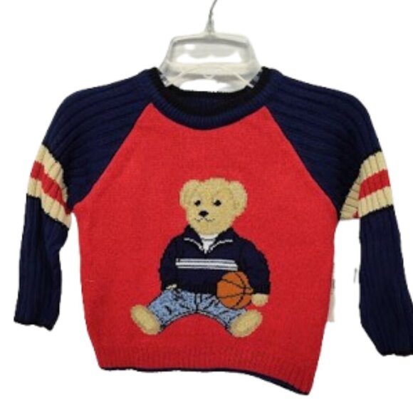 Just Friends Other - Just Friends Y2K Boy's Teddy Bear Sweater Size 2T NWTs